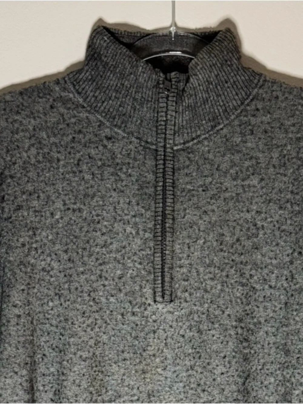 The North Face Mt. Tam 1/4 Zip Sweater gray Wool Blend Men's Size M